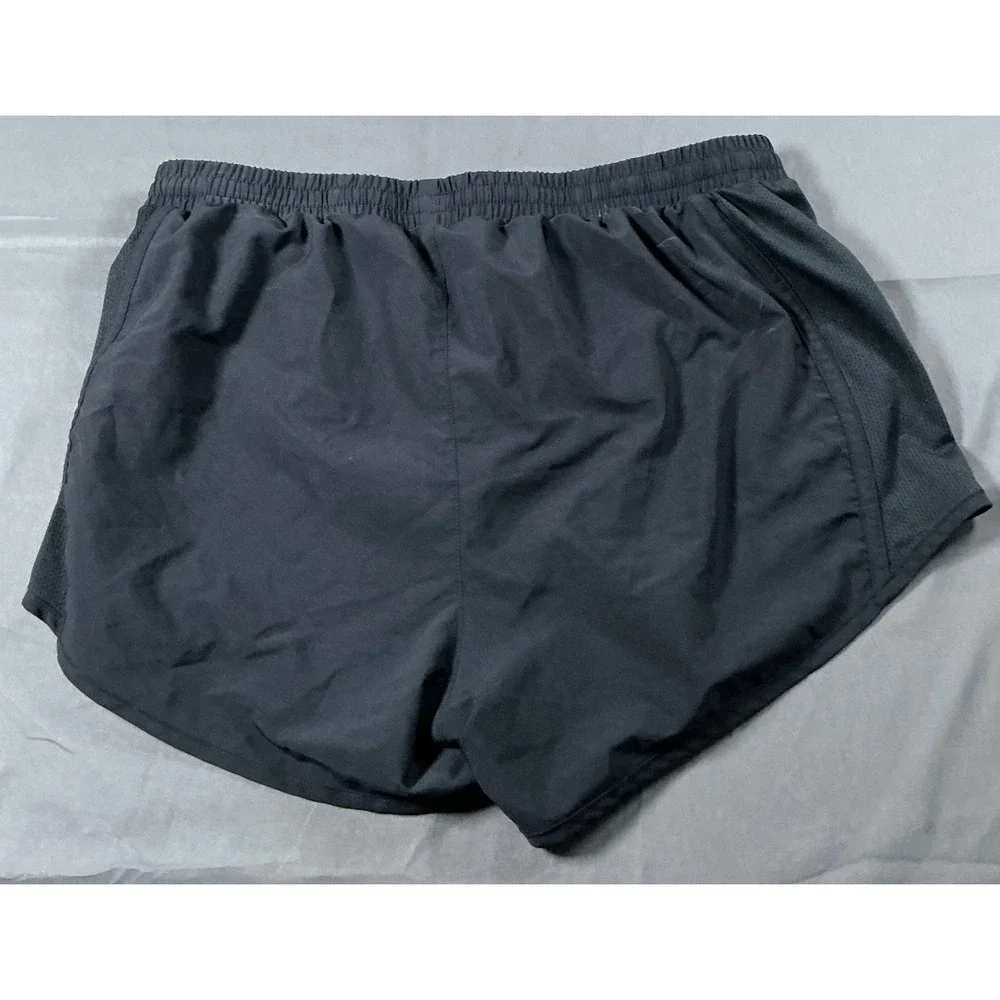 Under Armour Womens HeatGear Fly By Running Shorts Black Mesh Loose Fit Medium